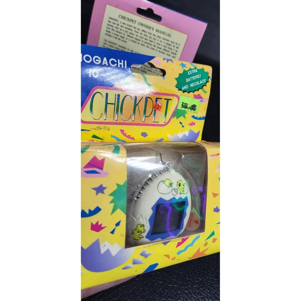 RARE NIP BBK 1997 CHICKPET Virtual Hand Held Pet Toy Tamagotchi Style - AS IS!